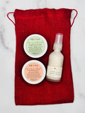 Body Care Gift Sets Green/Red Bags - Zeep : {'z - ayp}