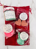 Wax Melt Gift Sets Green/Red Bags