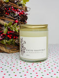 White Christmas Holiday Candle - Zeep : {'z - ayp}